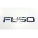 Emblem Logo Tulisan FUSO Chrome